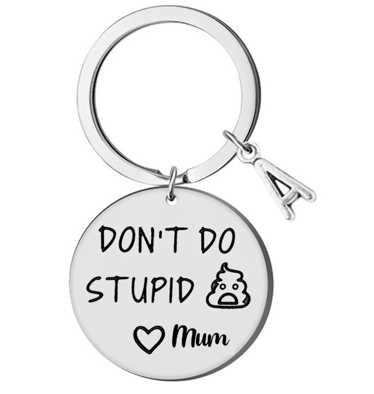 SANK®Don't Do Stupid Things Keychain