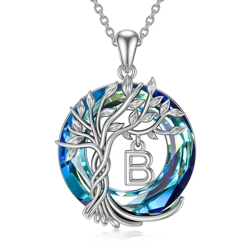 Tree of Life Crystal Pendant Necklace