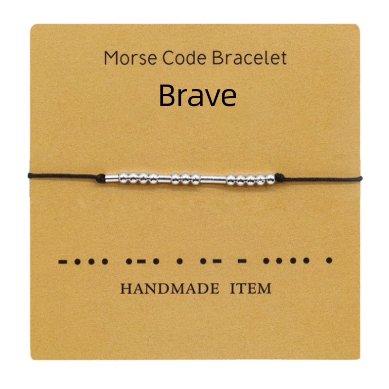 Funny Morse Code Couple Bracelet