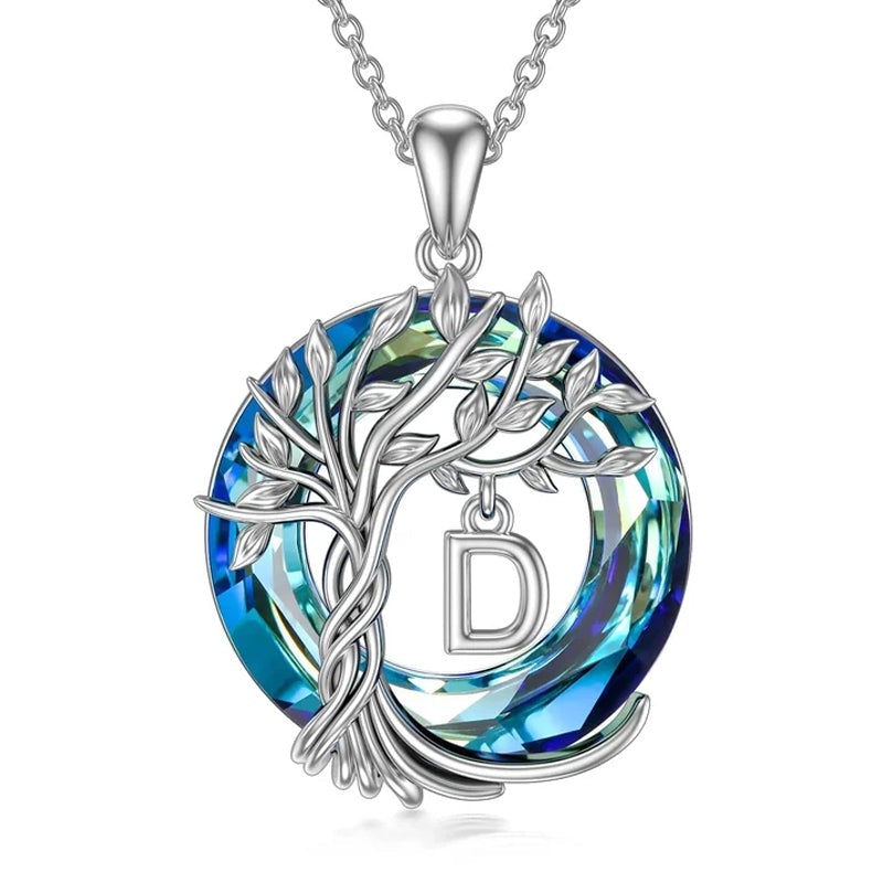 Tree of Life Crystal Pendant Necklace