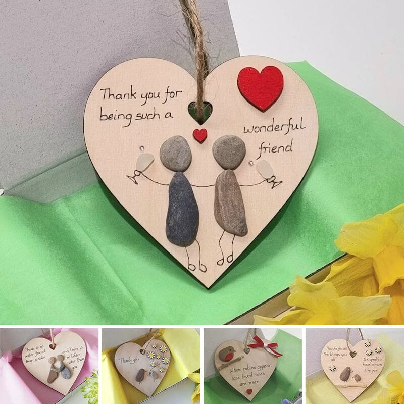 Wooden Heart Thank You Gift
