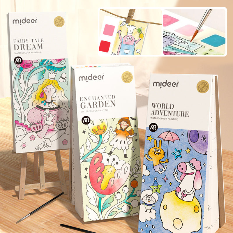 (Christmas sale)Pocket Watercolor Painting Book