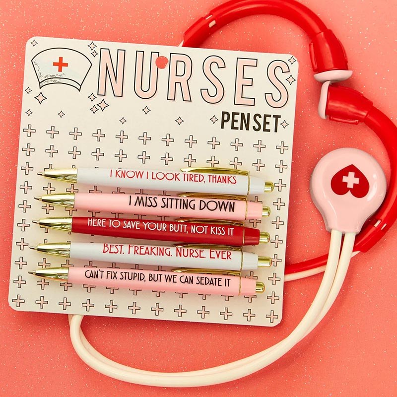 Funny Nurses Ballpoint Pens Set(set of 5)