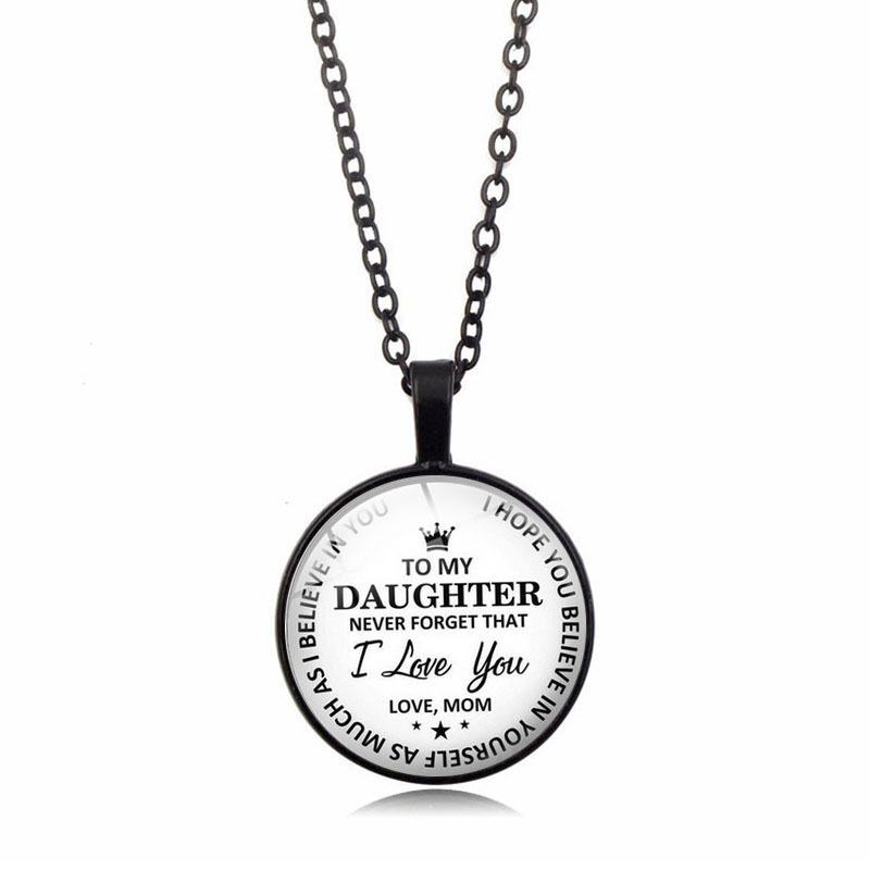 SANK®To my daughter pendant necklace