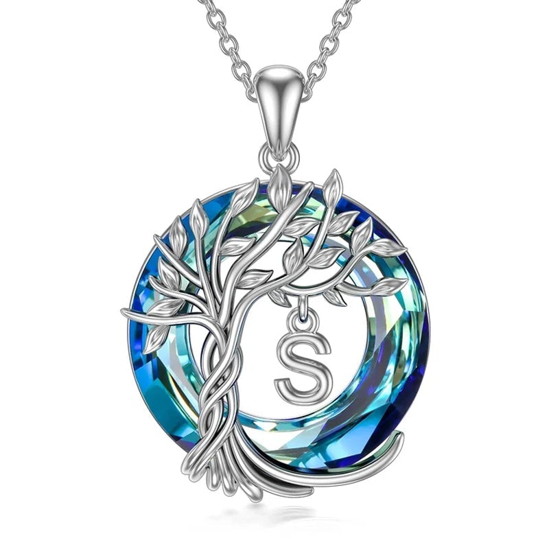 Tree of Life Crystal Pendant Necklace