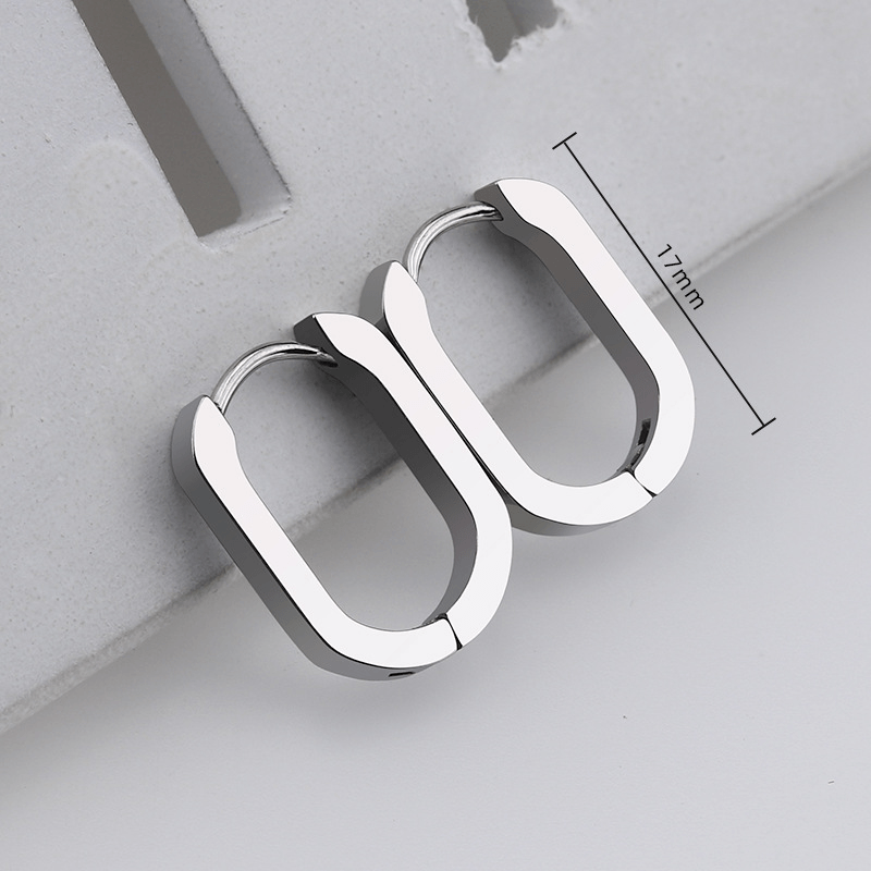 Stainless Steel Mini Geometric Earrings