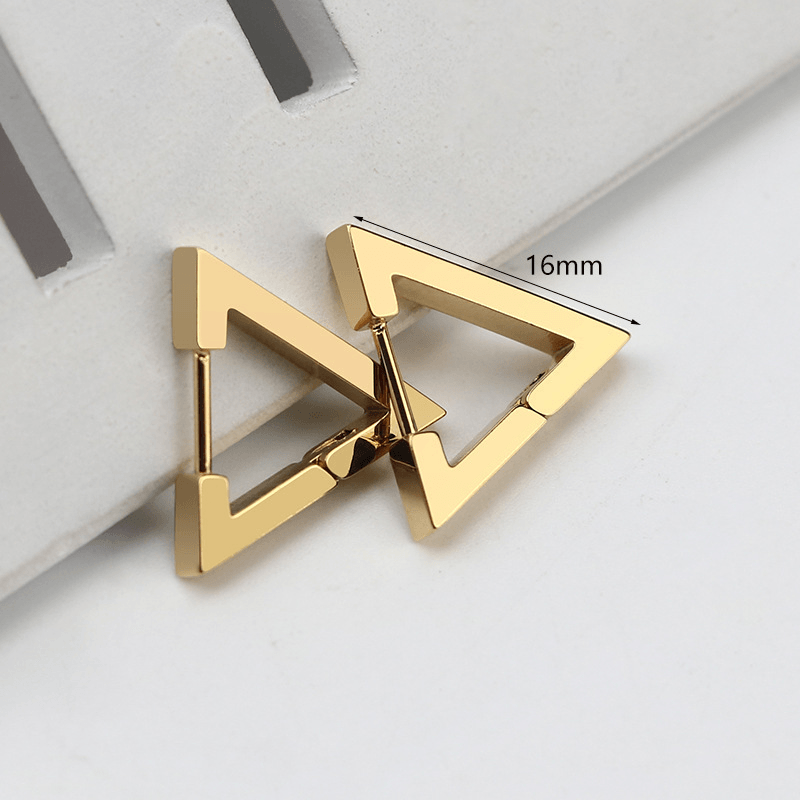 Stainless Steel Mini Geometric Earrings