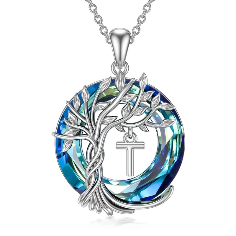 Tree of Life Crystal Pendant Necklace