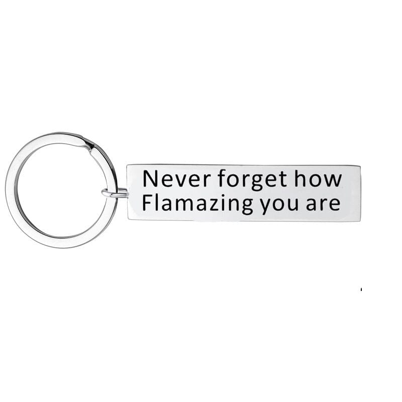 Stainless Steel Inspirational Keychain