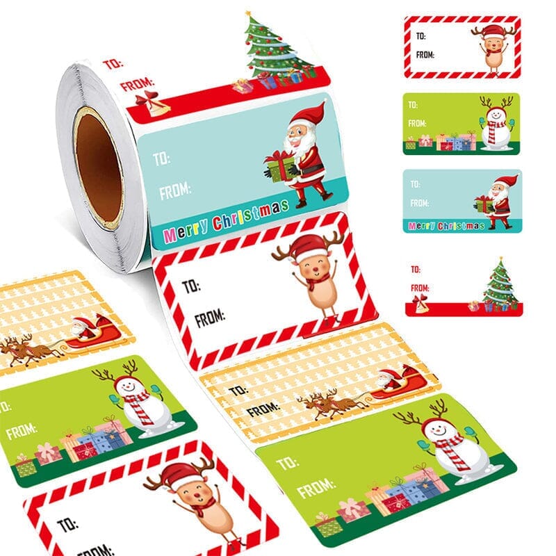Christmas Self-adhesive Stickers(500pcs)