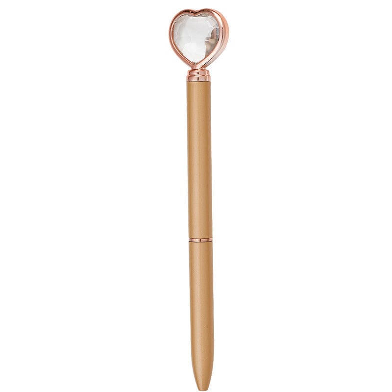 6 pcs Heart Diamond Ballpoint Pens