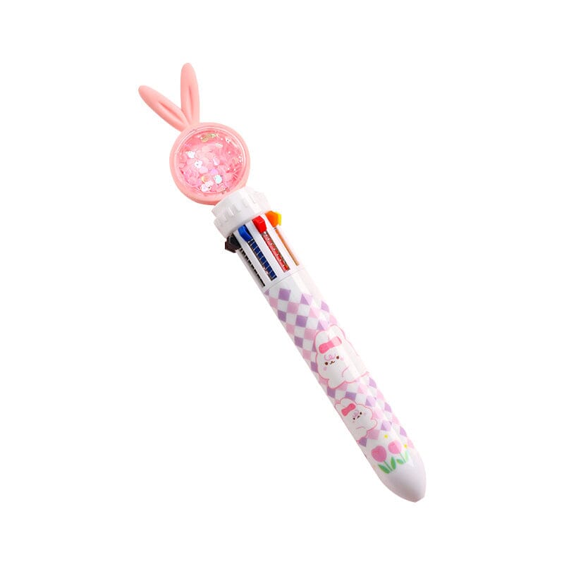 10 Colors Cartoon Rabbit ballpoint Pens