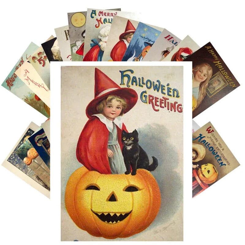 Vintage Halloween Postcard (24 pcs)