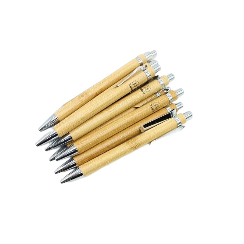 12 pcs Funny Bamboo Ballpoint Pens