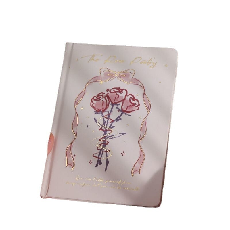 Pink Rosa Theme Gift Cards and Notebook Set