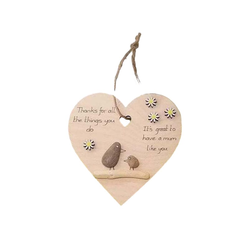 Wooden Heart Thank You Gift
