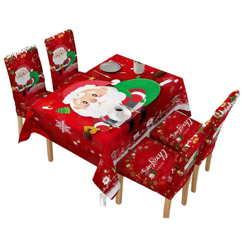 🎅EARLY CHRISTMAS SALE🎅 Christmas Tablecloth Chair Cover Decoration