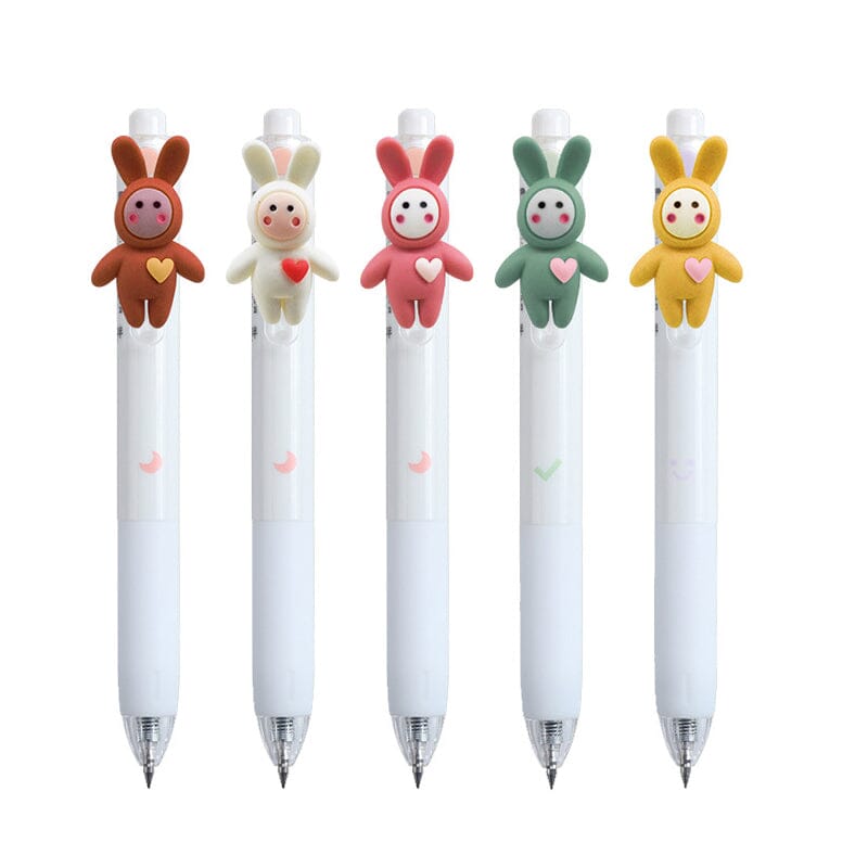 5 pcs Chubby Rabbit quick-dry press gel pens(0.5mm)