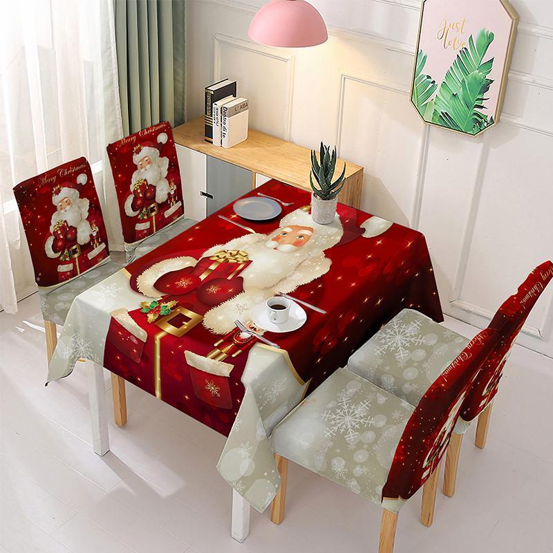(🎅Early Xmas Sale🎅) Christmas Tablecloth Chair Cover Decoration