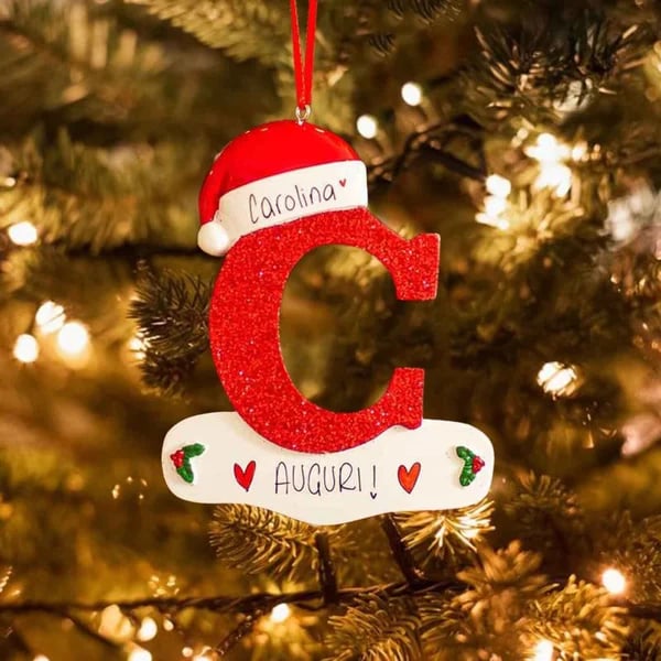 Personalized Christmas 24 Letter Ornaments