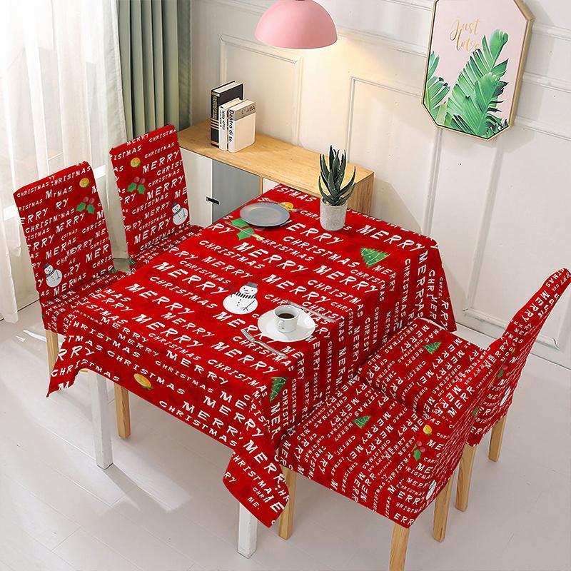 (🎅Early Xmas Sale🎅) Christmas Tablecloth Chair Cover Decoration