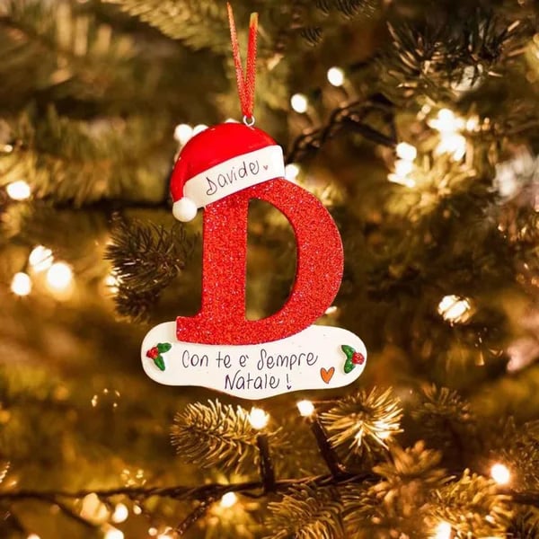 Personalized Christmas 24 Letter Ornaments