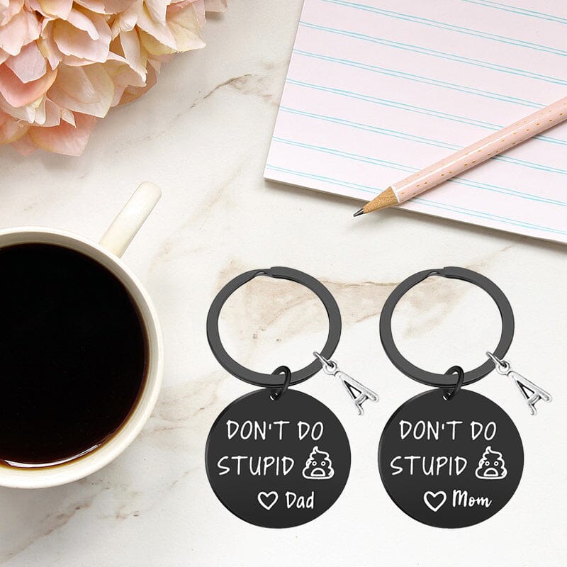 SANK® Don't Do Stupid Things Keychain(Black)