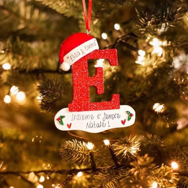 Personalized Christmas 24 Letter Ornaments