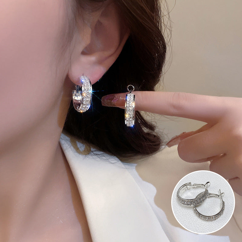 Sparkle Small Hoop Earrings(A pair)