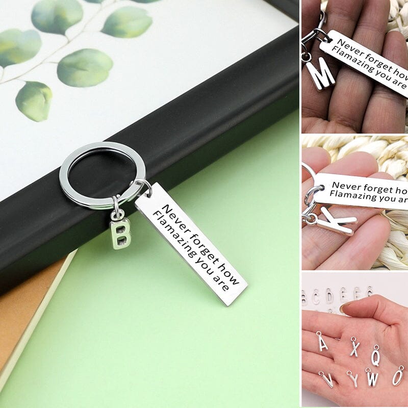 Stainless Steel Inspirational Keychain