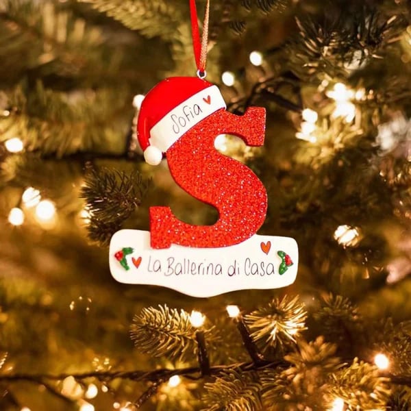 Personalized Christmas 24 Letter Ornaments