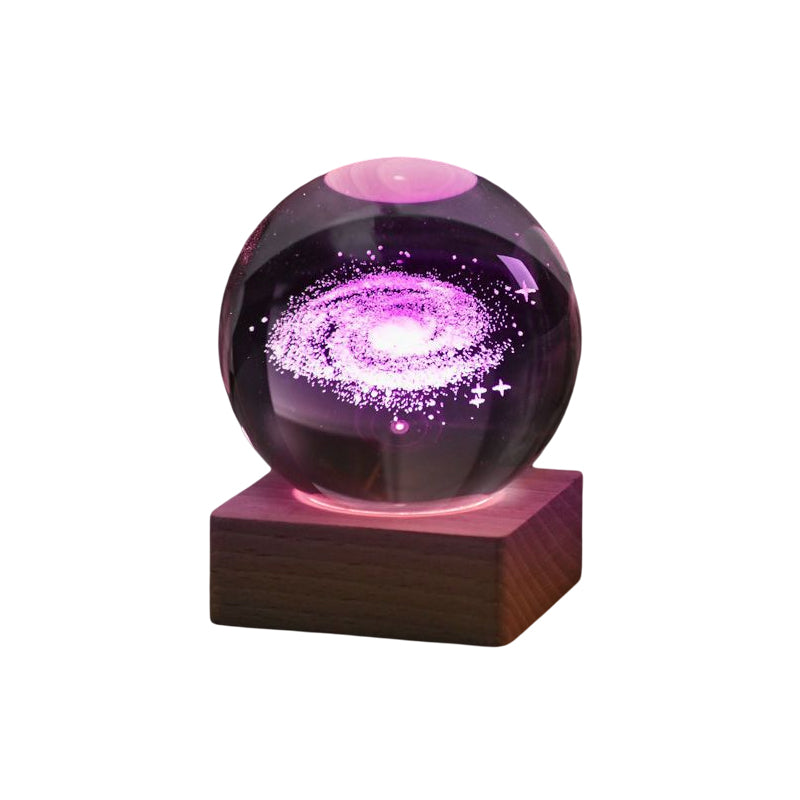 3D Galaxy Crystal Ball Nightlight Decorlamp(without astronauts)