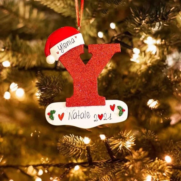 Personalized Christmas 24 Letter Ornaments